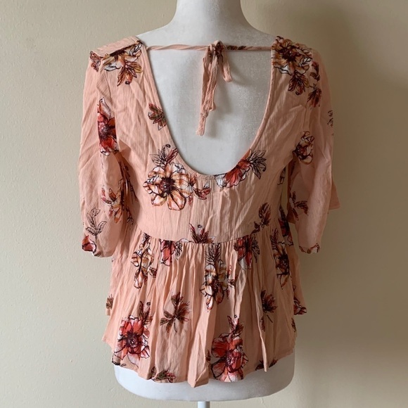 LF cropped floral blouse size S NWT - Picture 8 of 14